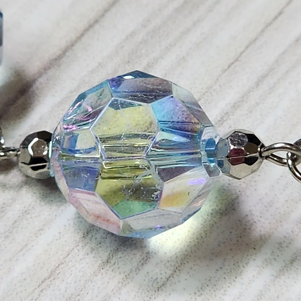Cookie Lee Elegant Silver and Blue Bead Bracelet #25574 NWT - Picture 2 of 12